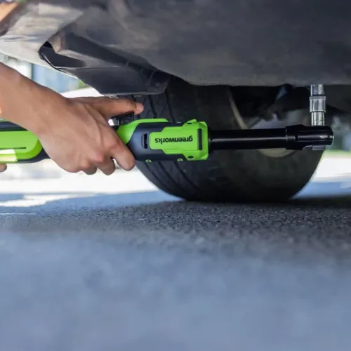 Гайковерт-трещотка удлиненная Greenworks GD24RWX 24V 3803907 (1/2) бесщеточная аккумуляторная — детальное фото