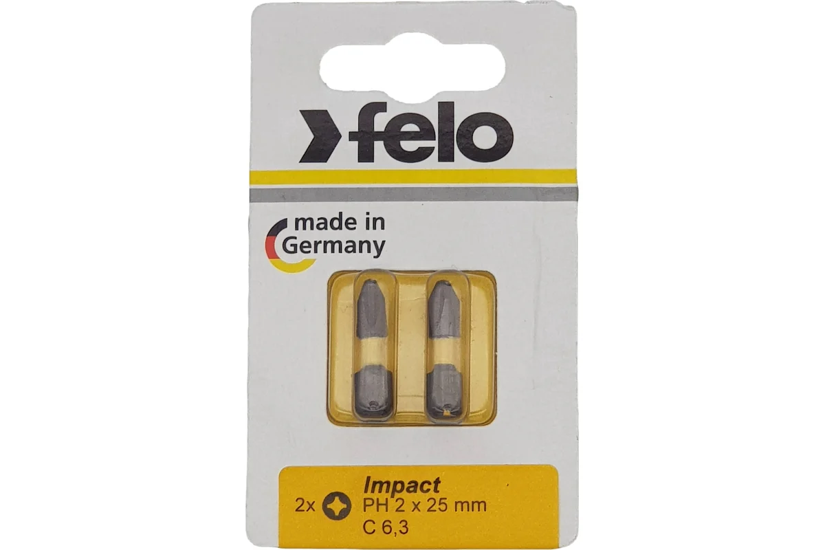 Бита ударная Impact (2 шт; 25 мм; PH2) Felo 02202241 — детальное фото