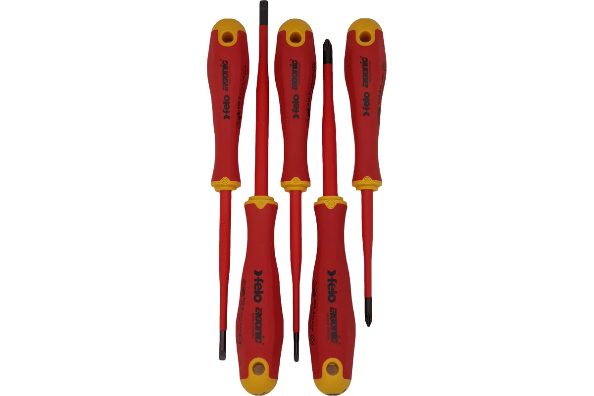 Набор диэлектрических отверток SL/PH E-Slim Felo Ergonic, 5 шт 41385198 — детальное фото