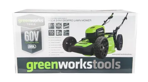 Газонокосилка самоходная Greenworks GD60LM46SP 60V 2502907 (46 см) бесщеточная аккумуляторная — детальное фото