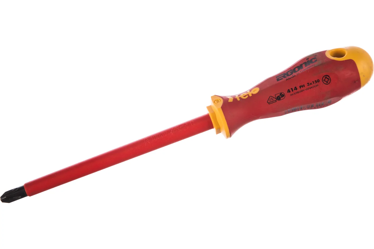 Диэлектрическая крестовая отвертка Felo Ergonic PH 3X 150 41430490 — детальное фото