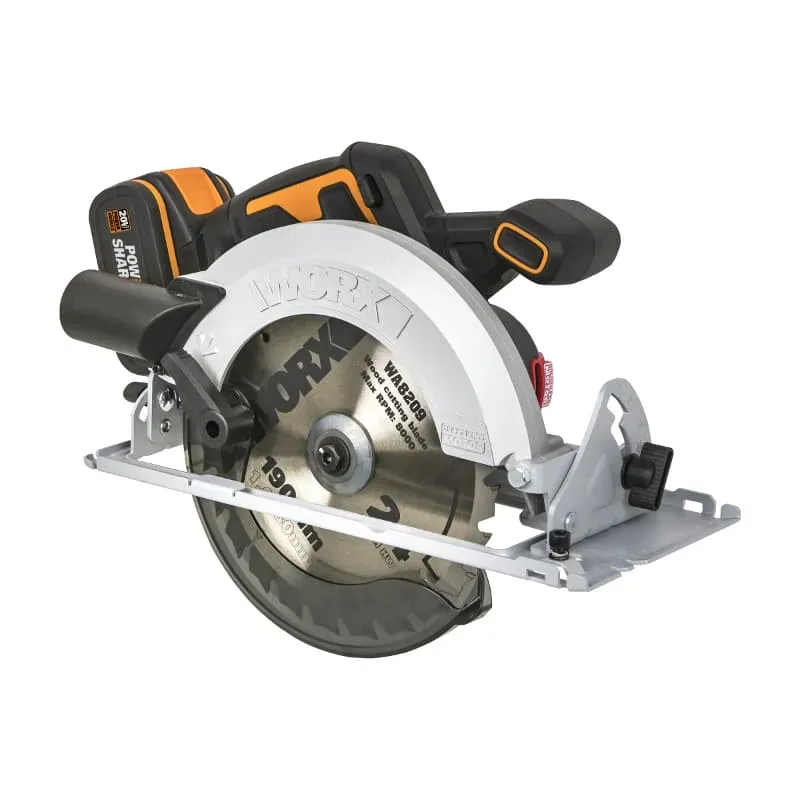 Циркулярная пила WORX WX520.9 20V 190мм аккумуляторная бесщеточная, без АКБ и ЗУ