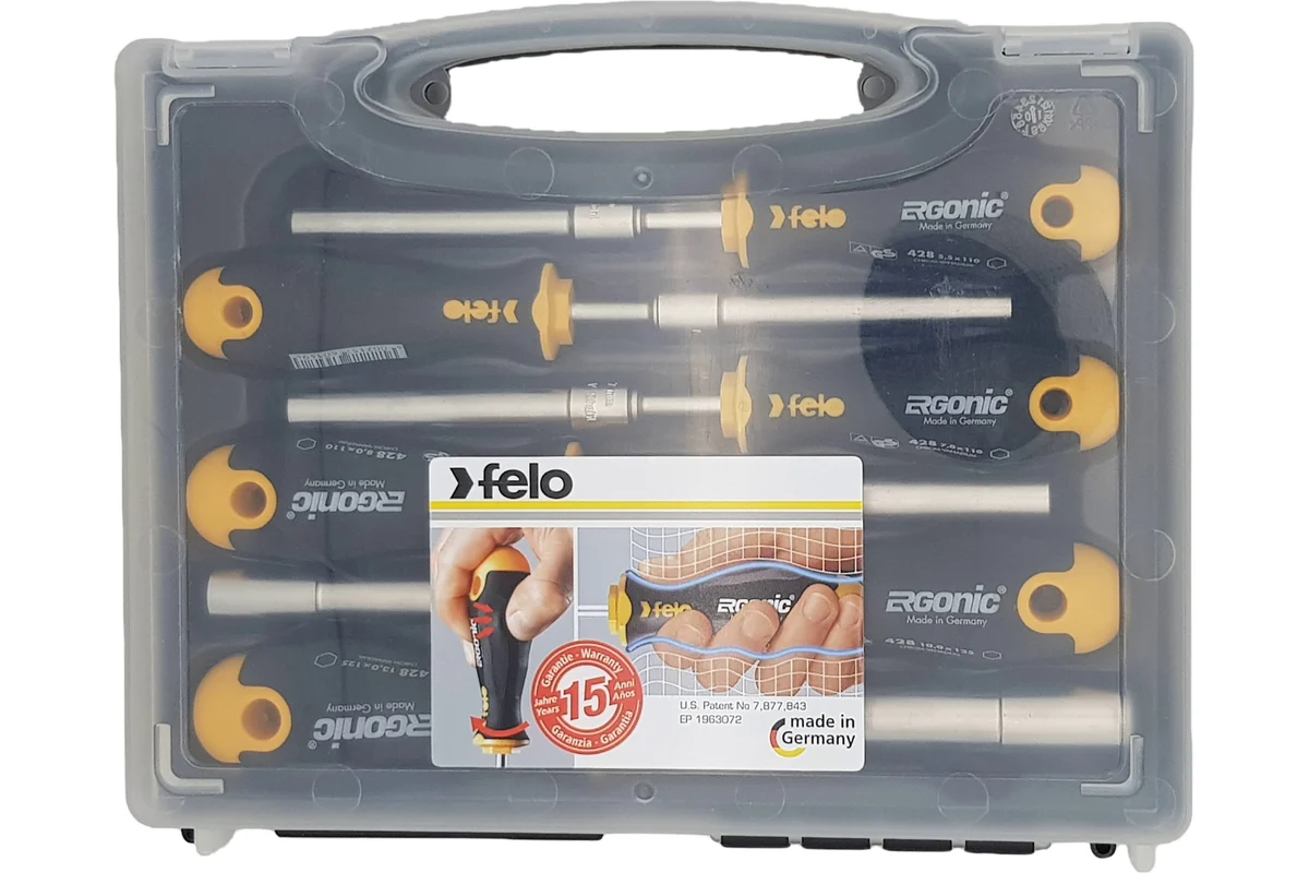 Набор отверток M-TECH Felo Ergonic в кейсе, 6 шт 42810636 — детальное фото