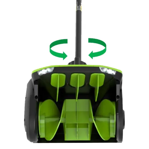 Снегоуборочная лопата Greenworks GD60SS2 60V 2603207 (30 см) с регулируемым направлением выброса бесщеточная аккумуляторная — детальное фото