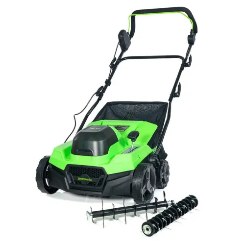 Аэратор-скарификатор Greenworks GD40SC38II 40V 2517607 бесщеточный аккумуляторный — детальное фото