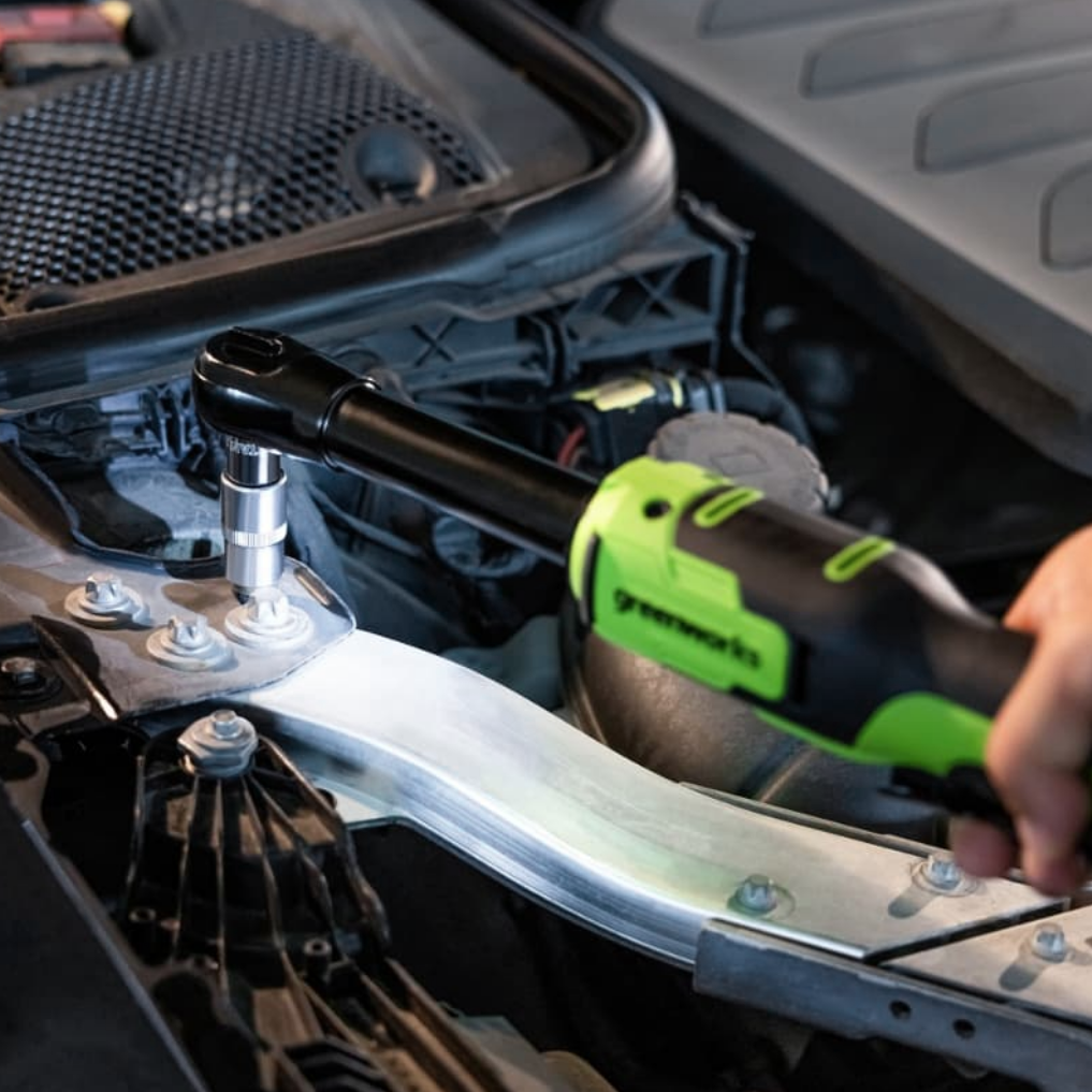 Гайковерт-трещотка удлиненная Greenworks GD24RWX 24V 3804207 (1/2") бесщеточная аккумуляторная — детальное фото