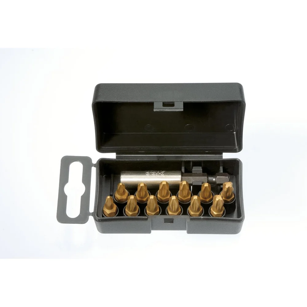 Набор бит PZ/PH TiN с держателем бит в кейсе, 13 шт. Felo 02291076 — детальное фото