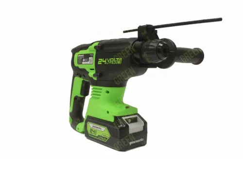 Перфоратор Greenworks GD24SDS2 24V 3803007 (2 Дж) бесщеточный аккумуляторный — детальное фото