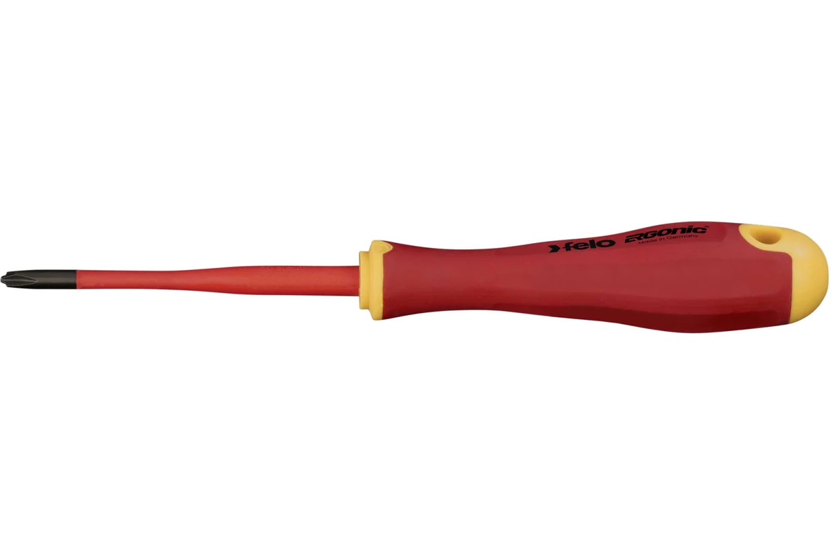 Диэлектрическая отвертка Felo PH 1 +/-, E-Slim Ergonic 41619290 — детальное фото