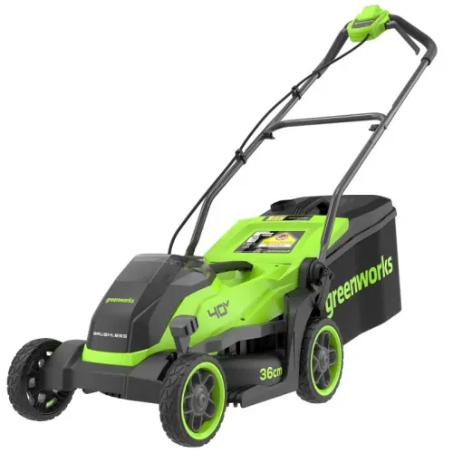 Газонокосилка аккумуляторная Greenworks 36 см 40V GD40LM361 2520807UB, бесщёточная, с АКБ на 4 А*ч и ЗУ