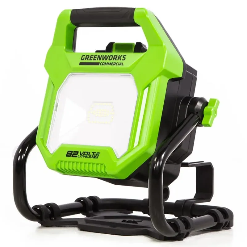 LED-прожектор Greenworks G82WLH 82V/220V 3504007 (1250/2500 лм) с гибридным питанием — детальное фото