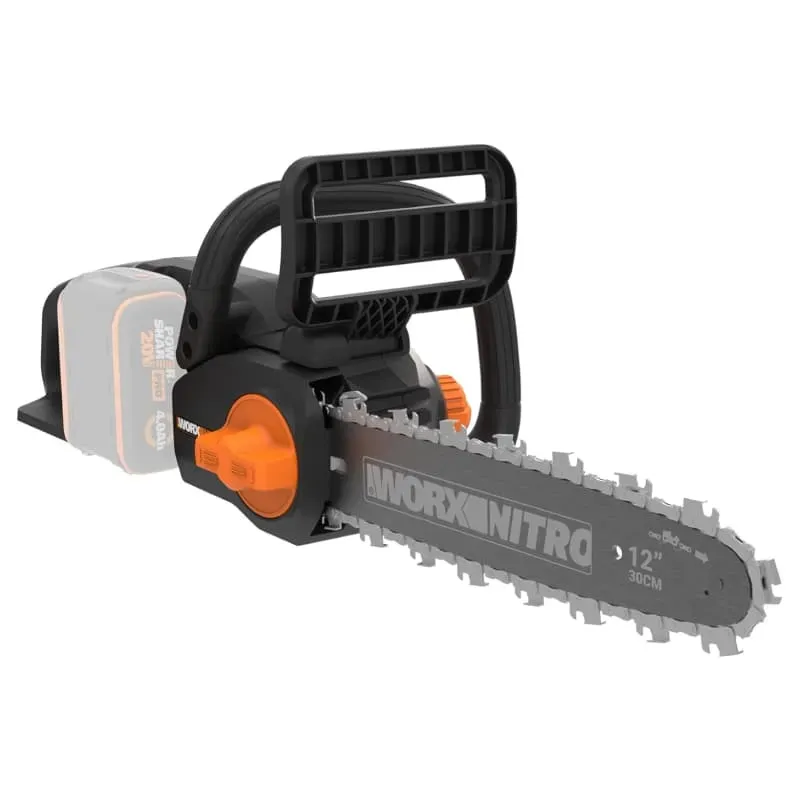 Пила цепная WORX NITRO WG350E.9 20V 30см аккумуляторная бесщеточная, с АКБ на 2 А*ч и ЗУ