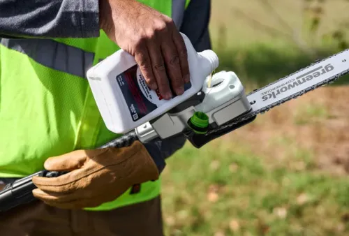 Высоторез-сучкорез телескопический Greenworks PS102T 82V 1402407 (25 см) бесщеточный аккумуляторный — детальное фото