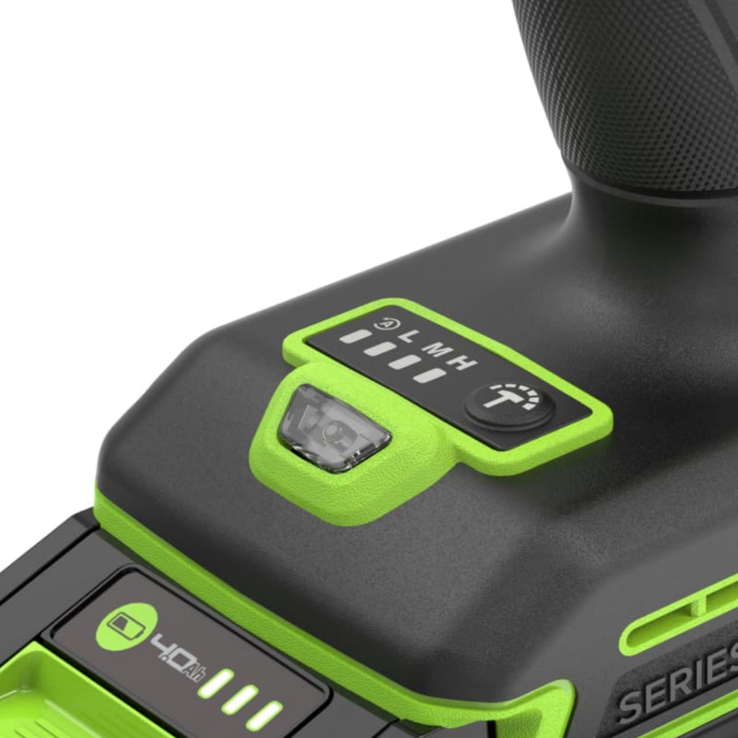 Гайковёрт ударный аккумуляторный Greenworks 24V 500Нм IW5500 3805007, бесщёточный — детальное фото