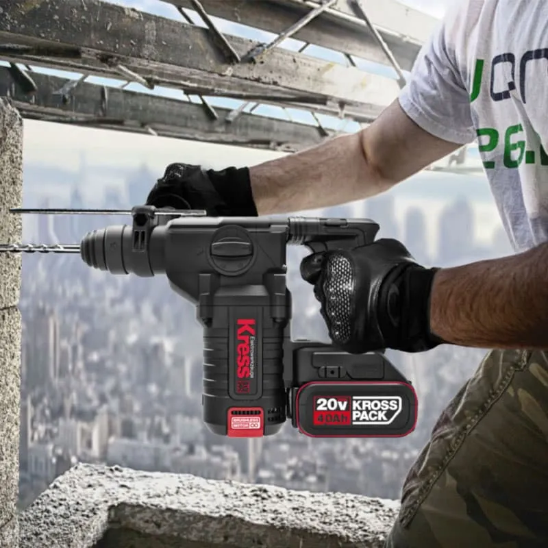 Перфоратор KRESS KU388 20V 2,2 Дж аккумуляторный — детальное фото