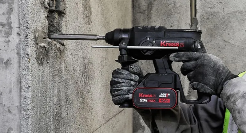 Перфоратор KRESS KU390 20V 2 Дж бесщеточный аккумуляторный — детальное фото