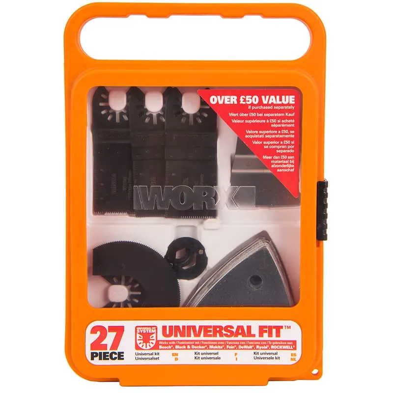 Набор насадок WORX WA5700 для реноватора 27 шт. — детальное фото