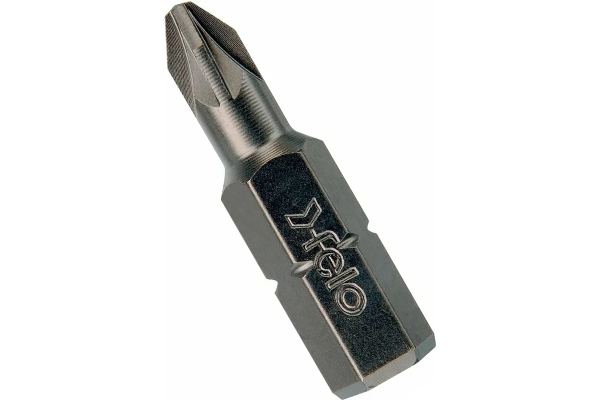 Бита крестовая серия Industrial 10 шт, PH1, 25 мм, в пластиковом боксе Felo 02201016 — детальное фото