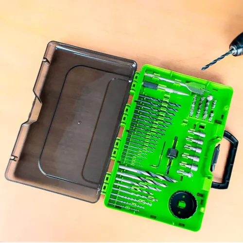 Набор сверл, бит и коронок в кейсе Greenworks 2944507 (60 шт.) — детальное фото