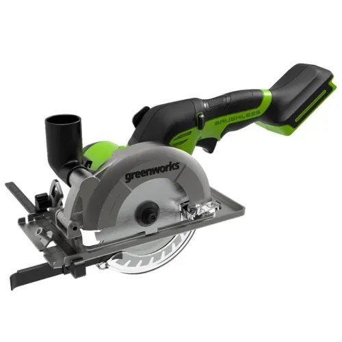 Циркулярная мини-пила Greenworks G24MCS 24V 1501207 бесщеточная аккумуляторная — детальное фото