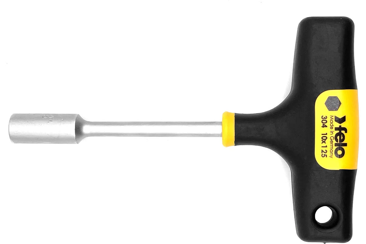 Т-образный ключ 10 мм, стержень 125 мм Felo 30410460 — детальное фото
