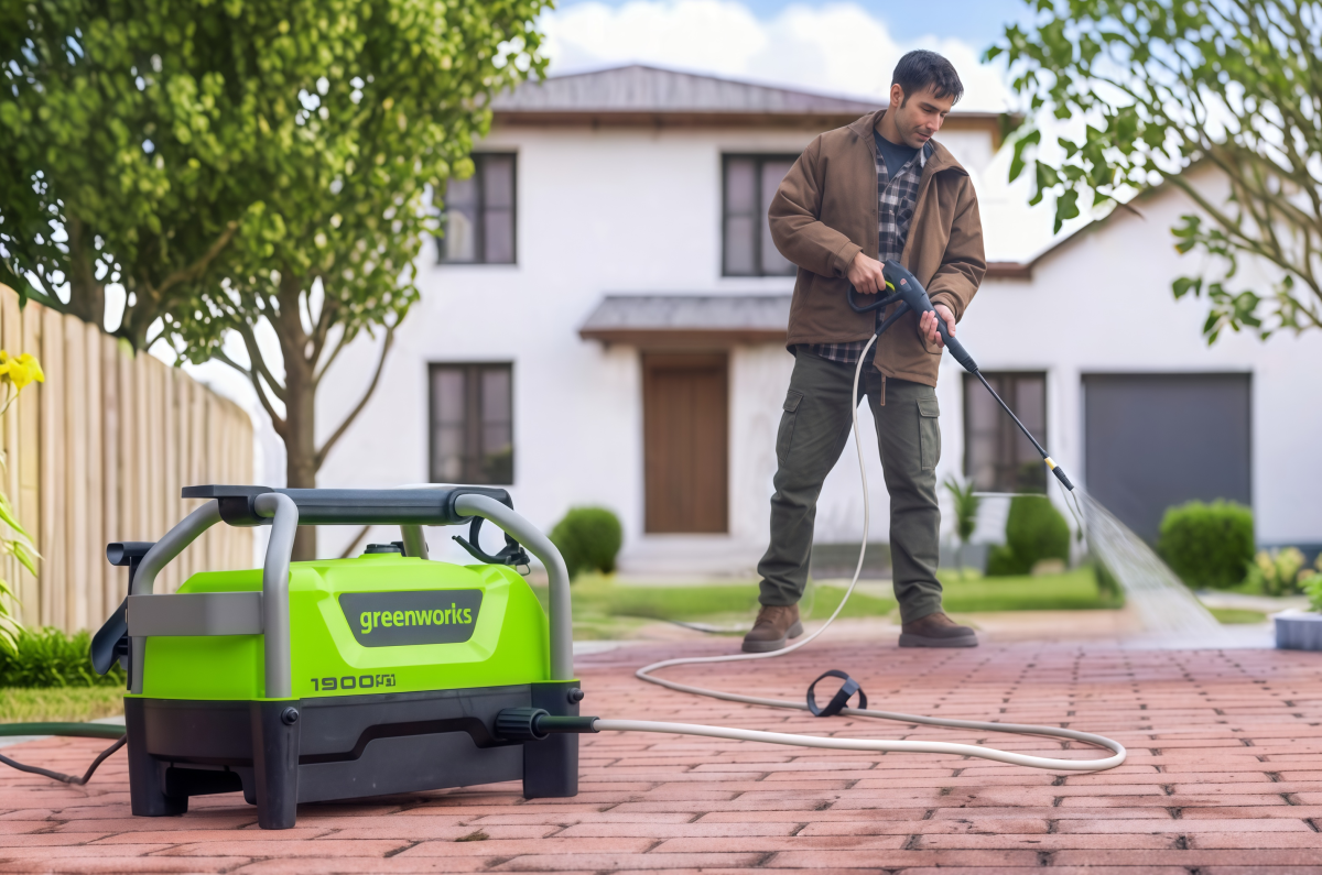 Мойка высокого давления Greenworks PW3130 220V PW3130A1 (130 бар) электрическая — детальное фото