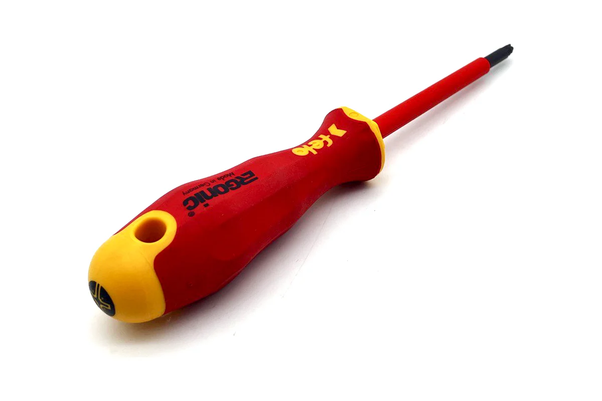 Диэлектрическая крестовая отвертка Felo Ergonic +/- Z 1X 80 41710290 — детальное фото